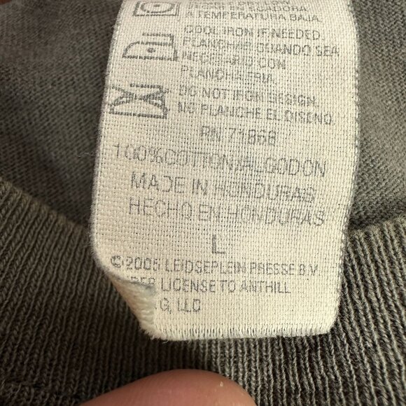 AC/DC Rockwear Authentic Freezee T-Shirt Gray L 100% Cotton Mens Crewneck - Picture 6 of 7